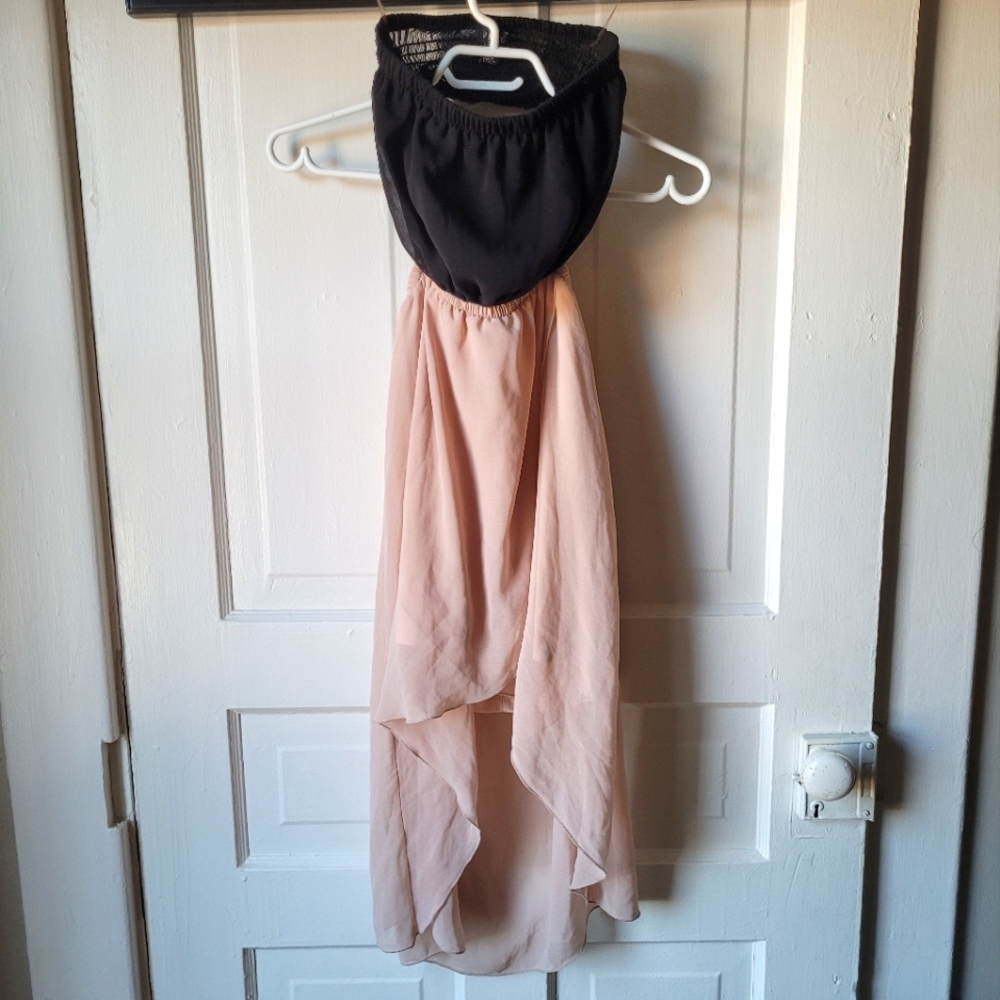 Pink and Black Dress